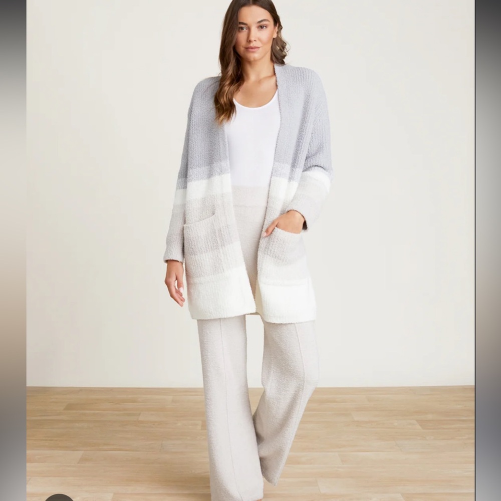COPY - Barefoot dreams cozychic sunset boyfriend cardigan. Size large.